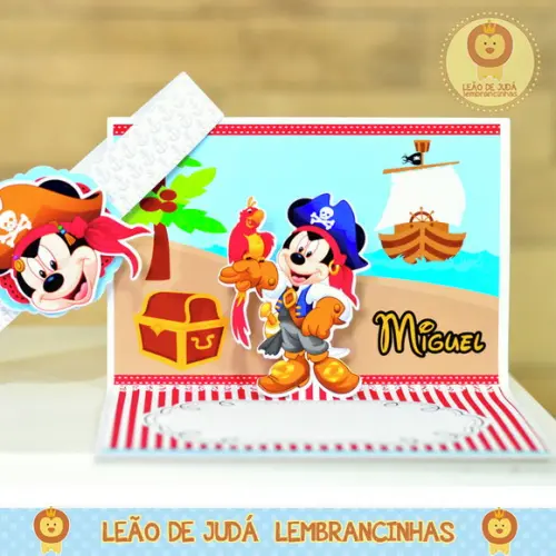 Convite Mickey Pirata
