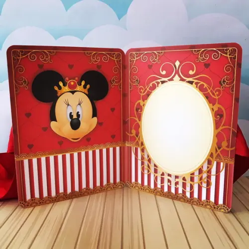 Convite Minnie Realeza