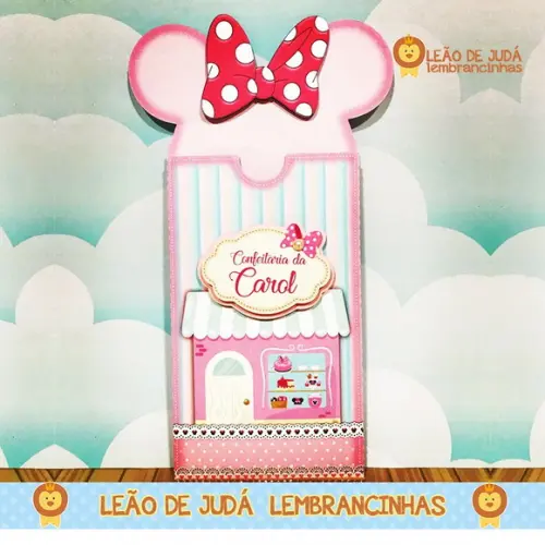 Convite minnie confeiteira