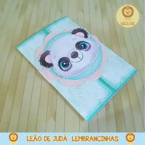 Convite panda menino