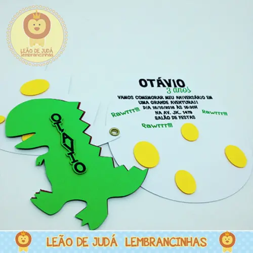 Convite Ovo Dino