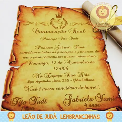 Convite Pergaminho