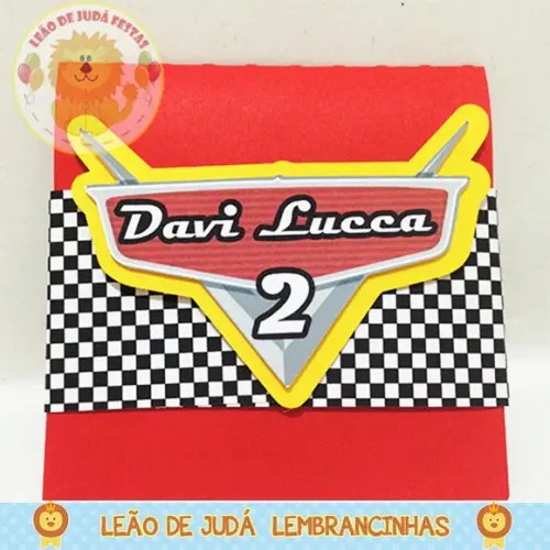 Convite Pop Up tema Carros
