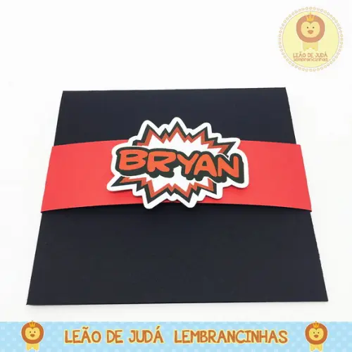 Convite Pop Up tema Vingadores