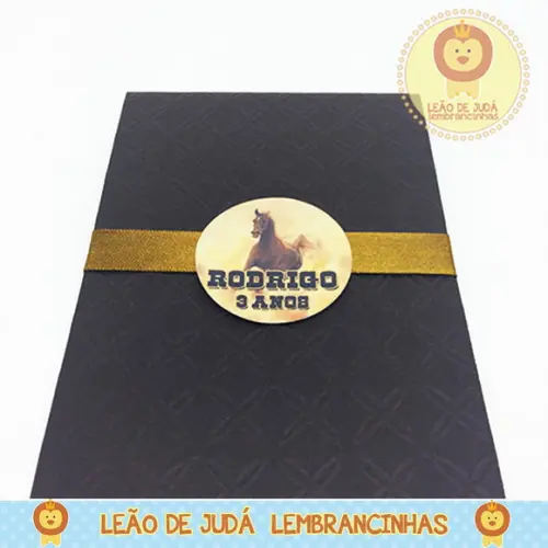 Convite Rubi tema Cavalo