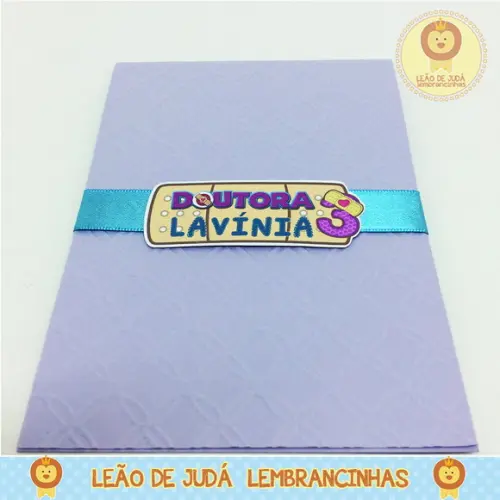 Convite Rubi tema Doutora Brinquedo