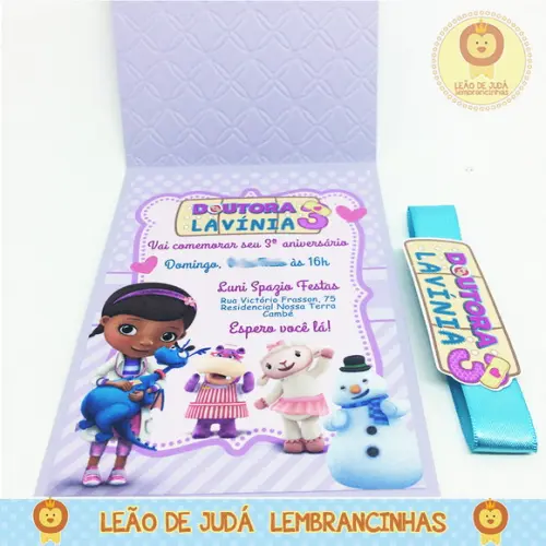 Convite Rubi tema Doutora Brinquedo