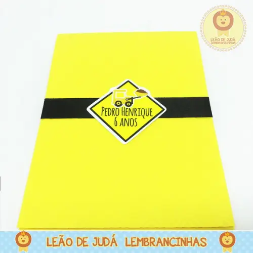 Convite Rubi Tema Construção
