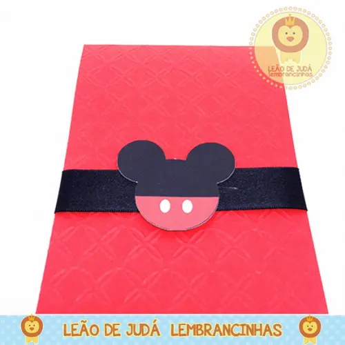 Convite Rubi tema mickey