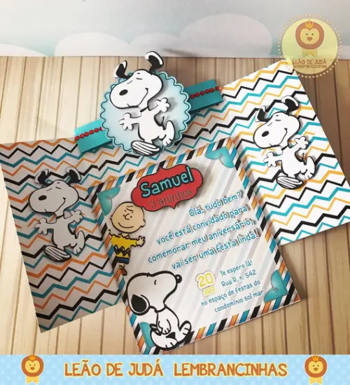Convite snoopy