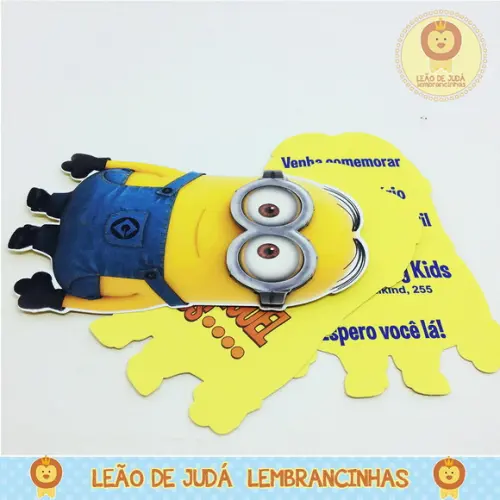 Convite Sombra tema Minions