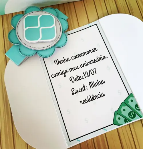 Convite Tema Pix