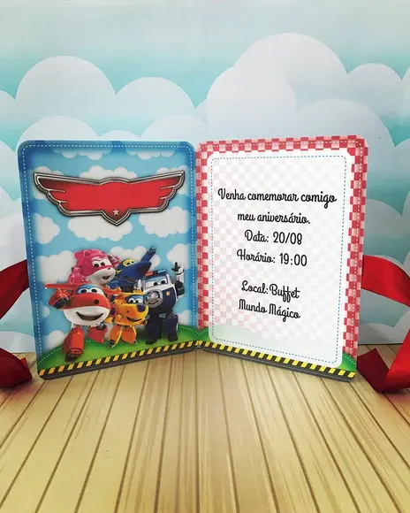 Convite Super Wings