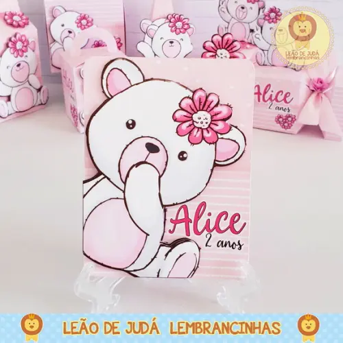 Convite ursa rosa