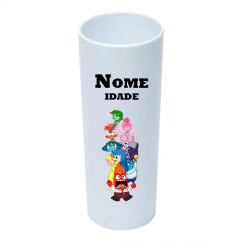 Copo Long Drink 350ml Personalizado Divertida Mente