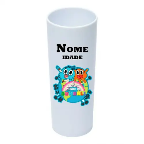 Copo Long Drink 350ml Personalizado Gumball