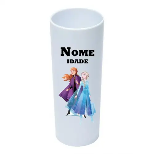 Copo Long Drink 350ml Personalizado Frozen