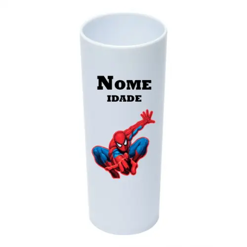 Copo Long Drink 350ml Personalizado Homem Aranha