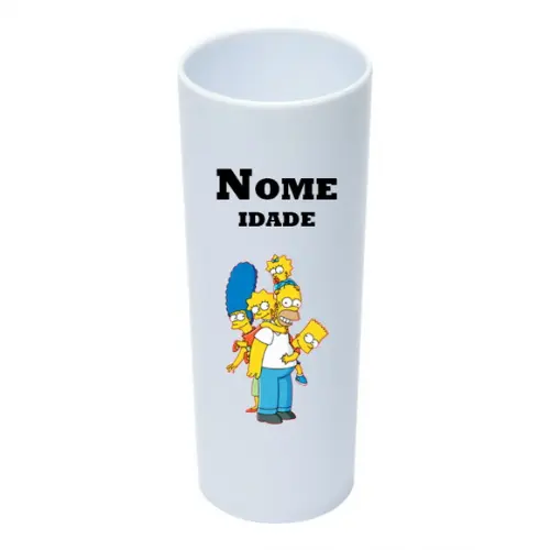 Copo Long Drink 350ml Personalizado os Simpsons