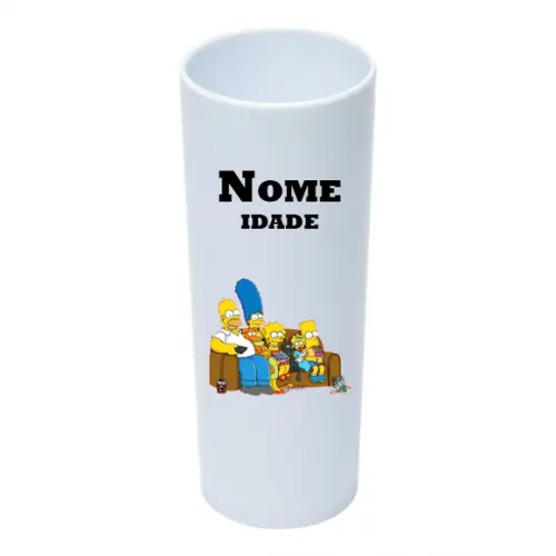 Copo Long Drink 350ml Personalizado os Simpsons