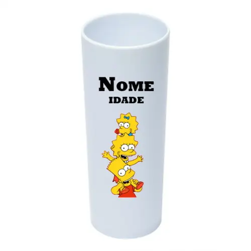 Copo Long Drink 350ml Personalizado os Simpsons