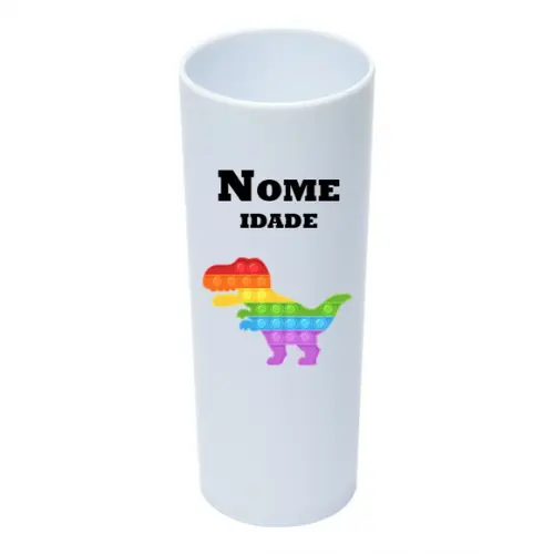Copo Long Drink 350ml Personalizado Pop It