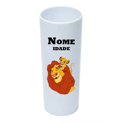 Copo Long Drink 350ml Personalizado Rei Leão