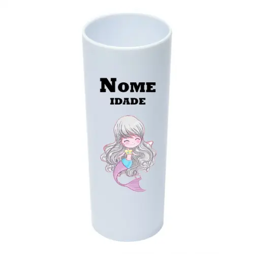 Copo Long Drink 350ml Personalizado Sereia