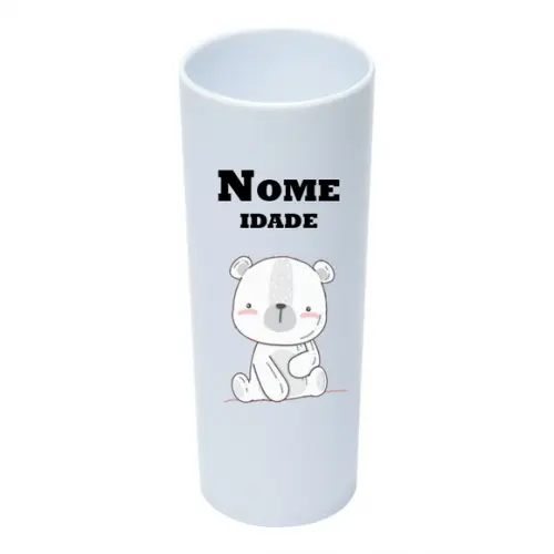 Copo Long Drink 350ml Personalizado Ursinho Minimalista