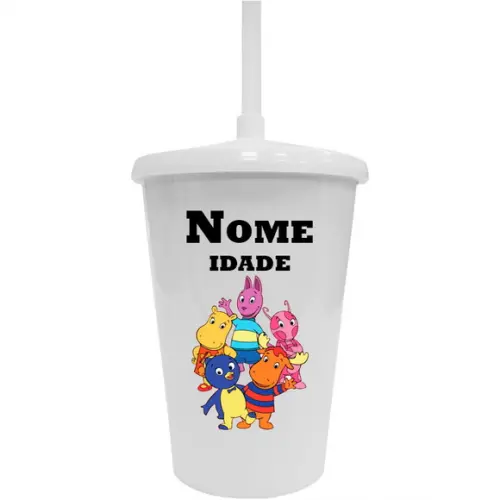 Copo Twister 400ml Personalizado Backyardigans