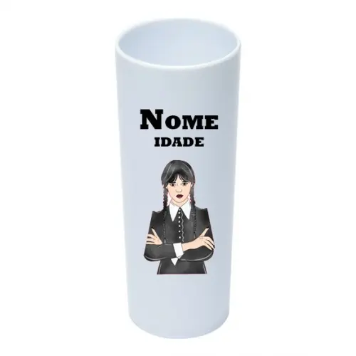 Copo Long Drink 350ml Personalizado Wandinha