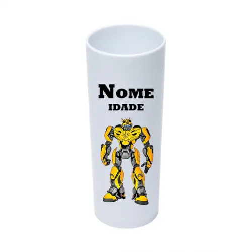 Copo Long Drink 350ml Personalizado Transformers