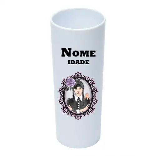 Copo Long Drink 350ml Personalizado Wandinha