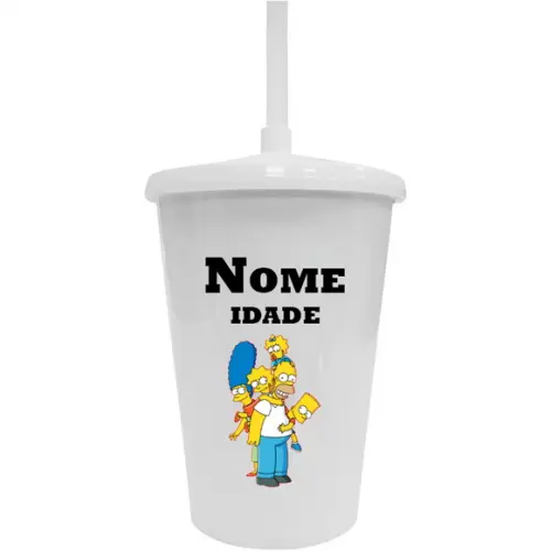 Copo Twister 400ml Personalizado os Simpsons
