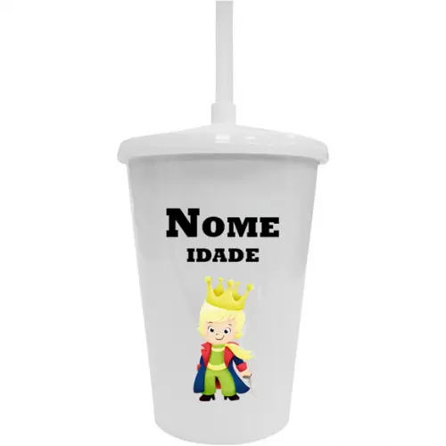 Copo Twister 400ml Personalizado Pequeno Príncipe