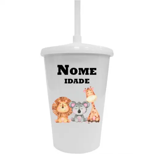Copo Twister 400ml Personalizado Safari