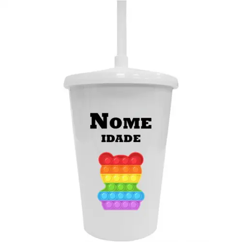 Copo Twister 400ml Personalizado Pop It