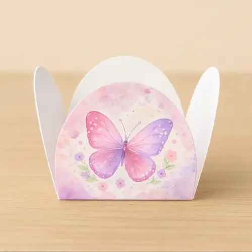 Forminha para Docinhos Tema Borboleta Jardim 100 Unid.