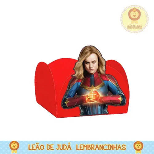 Forminha para Docinhos Tema Capitã Marvel