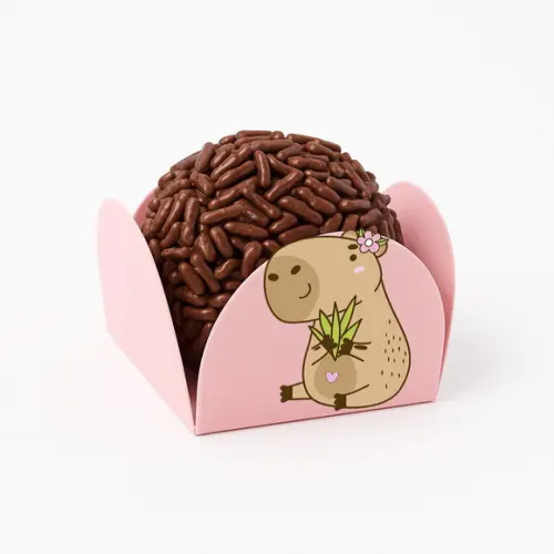 Forminha para Docinhos Tema Capivara 50 Unid.