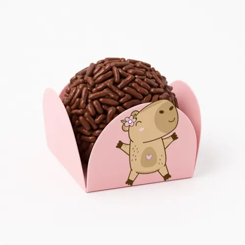 Forminha para Docinhos Tema Capivara 50 Unid.