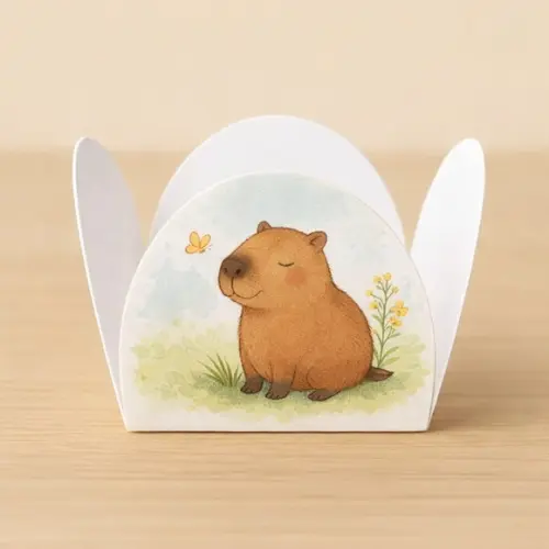 Forminha para Docinhos Tema Capivara 100 Unid.