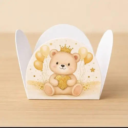 Forminha para Docinhos Tema Chá Revelação 100 Unid.