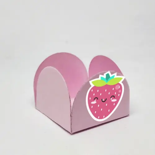 Forminha para Docinhos Tema Frutas Kawaii 50 Unidades