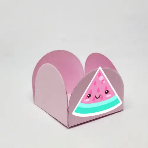 Forminha para Docinhos Tema Frutas Kawaii 50 Unidades