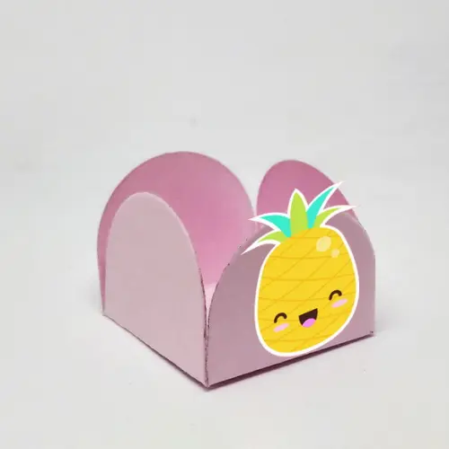 Forminha para Docinhos Tema Frutas Kawaii 50 Unidades