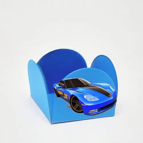 Forminha para Docinhos Tema Hot Wheels 50 Unidades