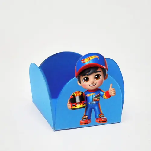Forminha para Docinhos Tema Hot Wheels 50 Unidades