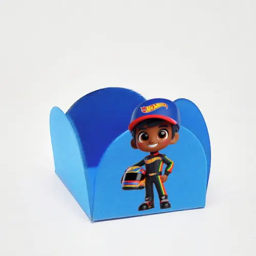 Forminha para Docinhos Tema Hot Wheels 50 Unidades