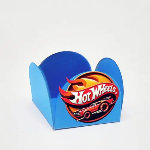 Forminha para Docinhos Tema Hot Wheels 50 Unidades